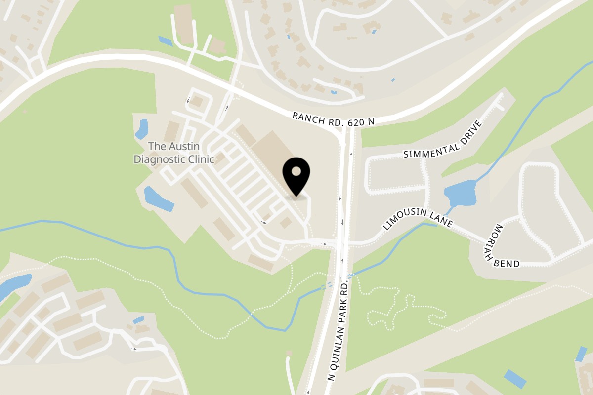 Map showing the location of Pokefit Steiner Ranch on 5145 N FM 620 Suite B-180 in Austin